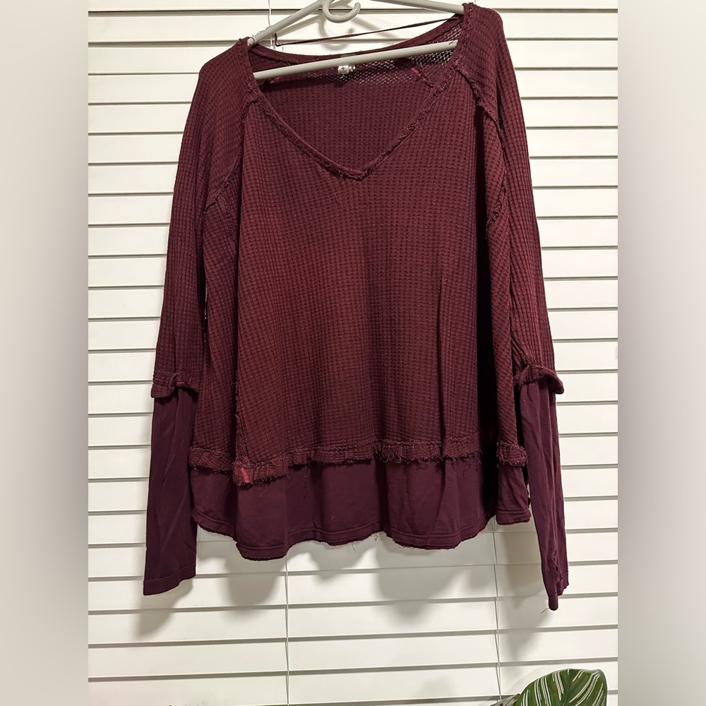 Free People long sleeve tunic shirt